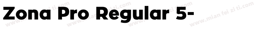 Zona Pro Regular 5字体转换